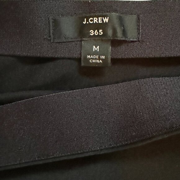 J.Crew 365 Black Satin Midi Skirt Sz M - Picture 2 of 2
